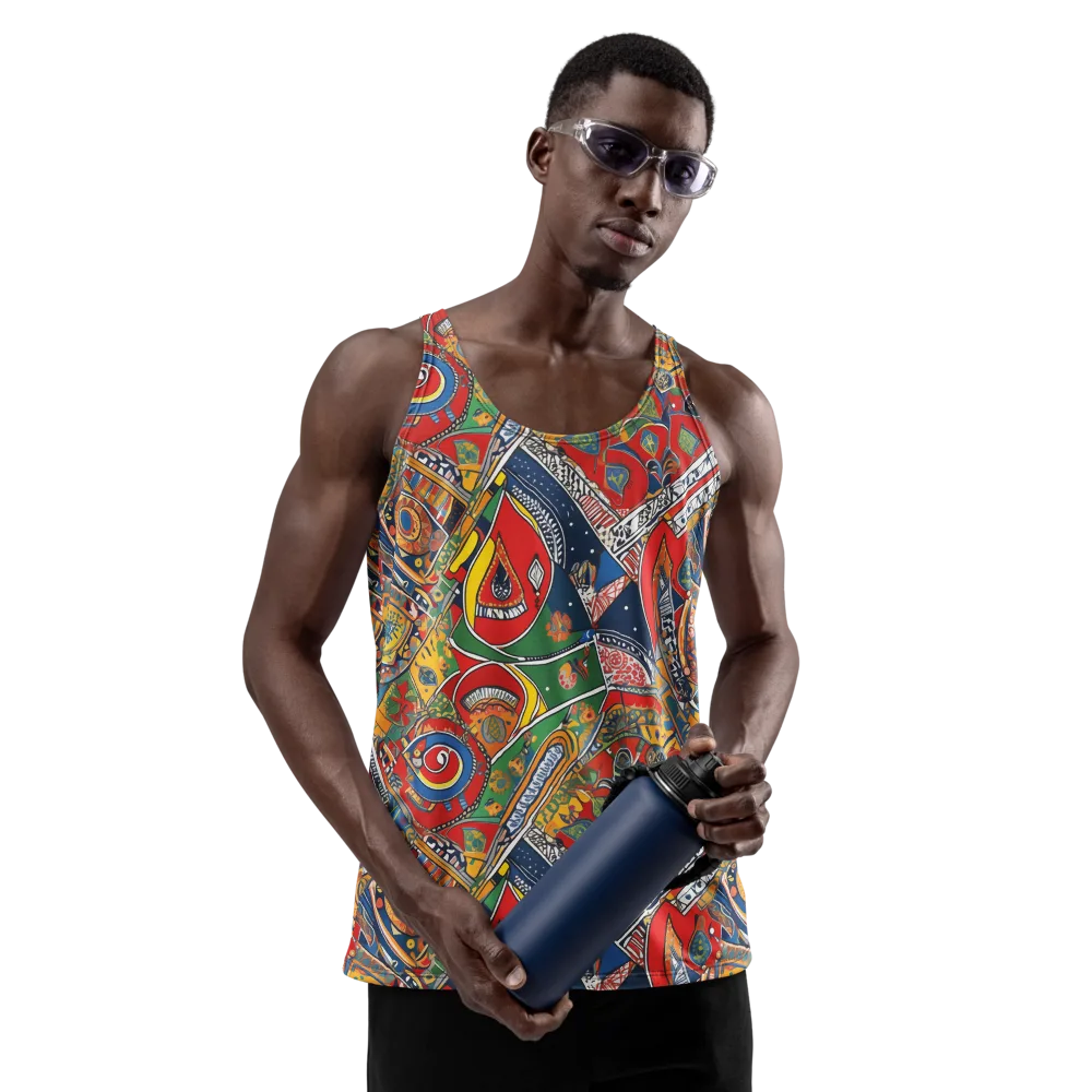 Chromatic Arcade on Men's Tank Top — Front