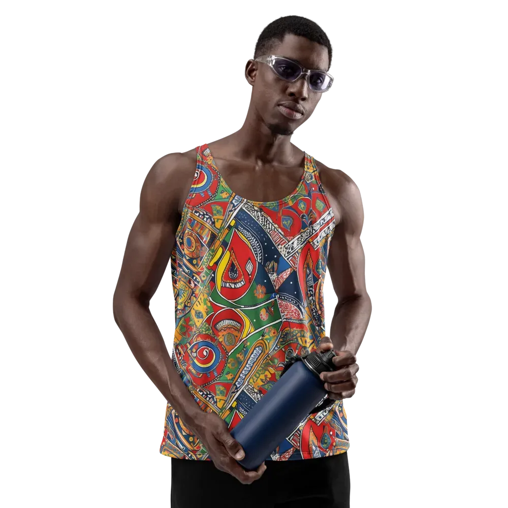 Chromatic Arcade on Men's Tank Top — Front