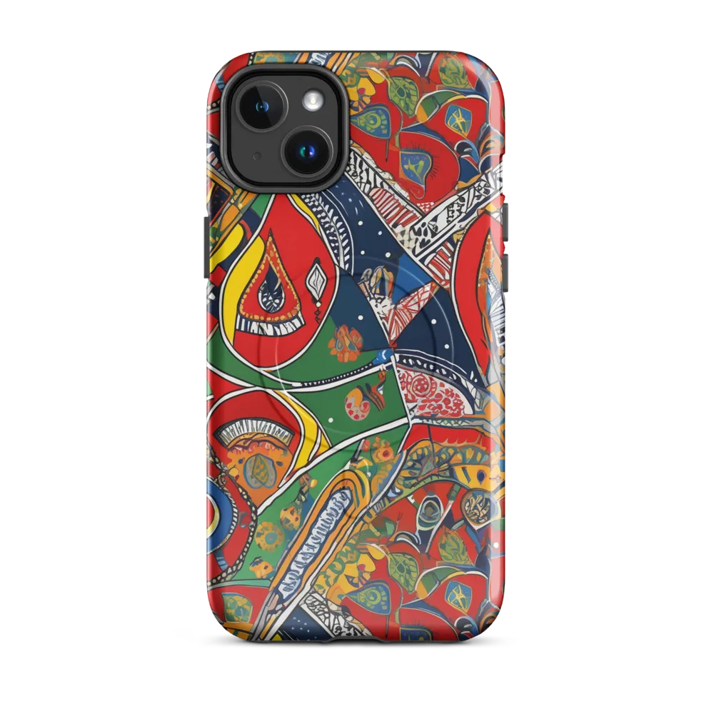 Chromatic Arcade on MagSafe Tough Case for iPhone® — Front