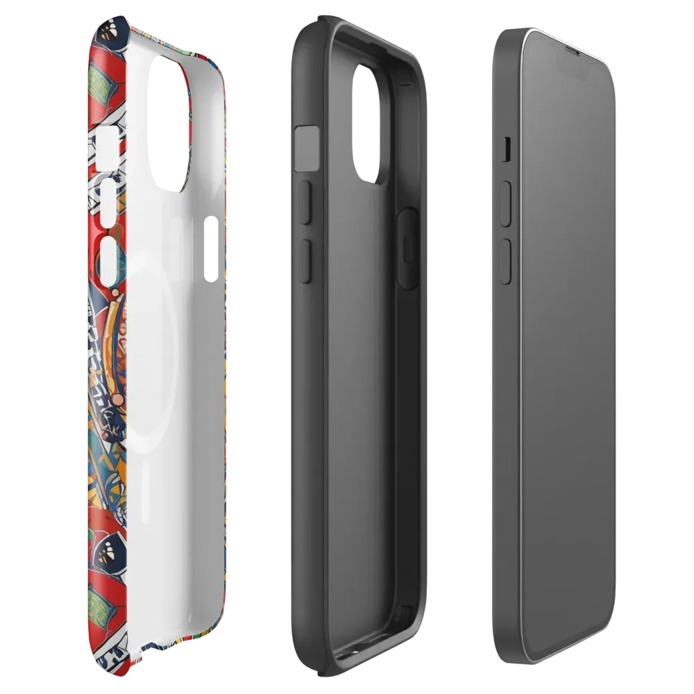 Chromatic Arcade on MagSafe Tough Case for iPhone® — Front