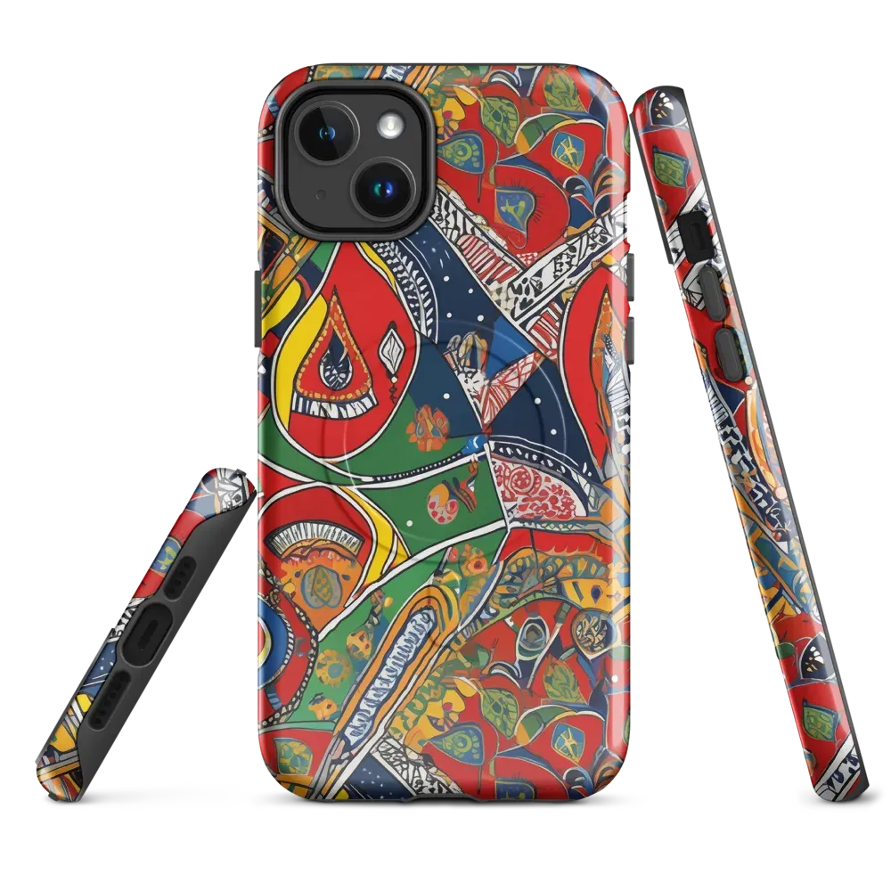 Chromatic Arcade on MagSafe Tough Case for iPhone® — Front