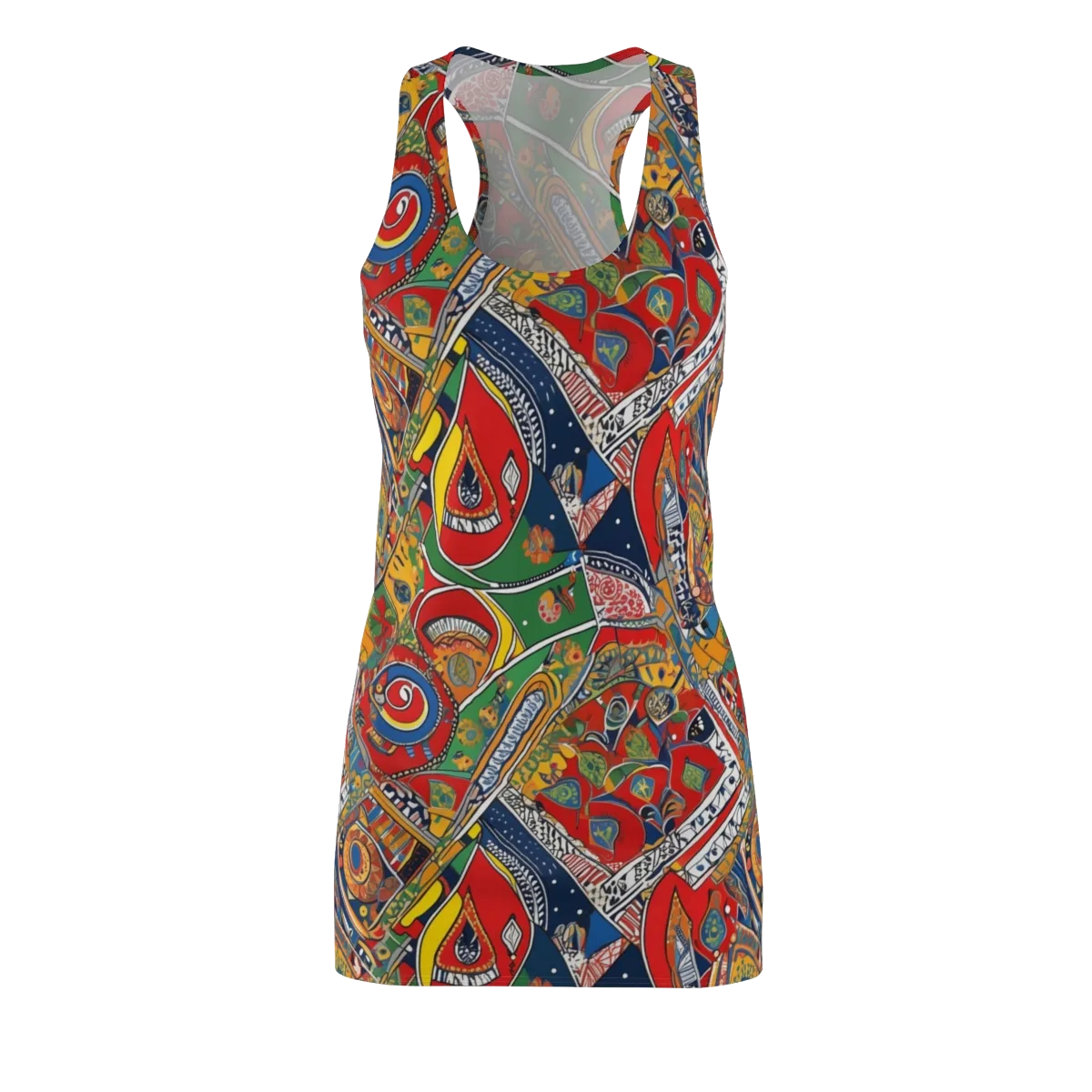 Chromatic Arcade on Racerback Dress — Front