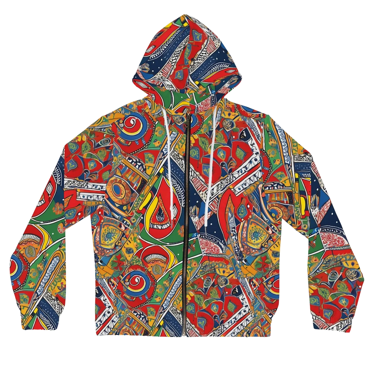 Chromatic Arcade on Women's Full-Zip Hoodie — Front