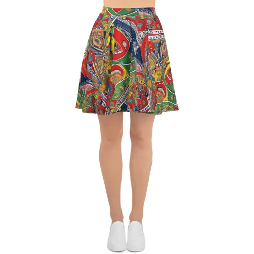 Chromatic Arcade on a Skater Skirt