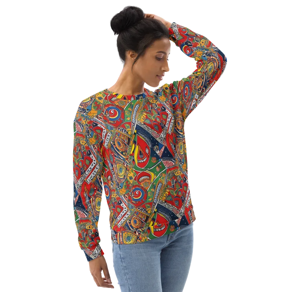 Chromatic Arcade on Sweatshirt — Right Front