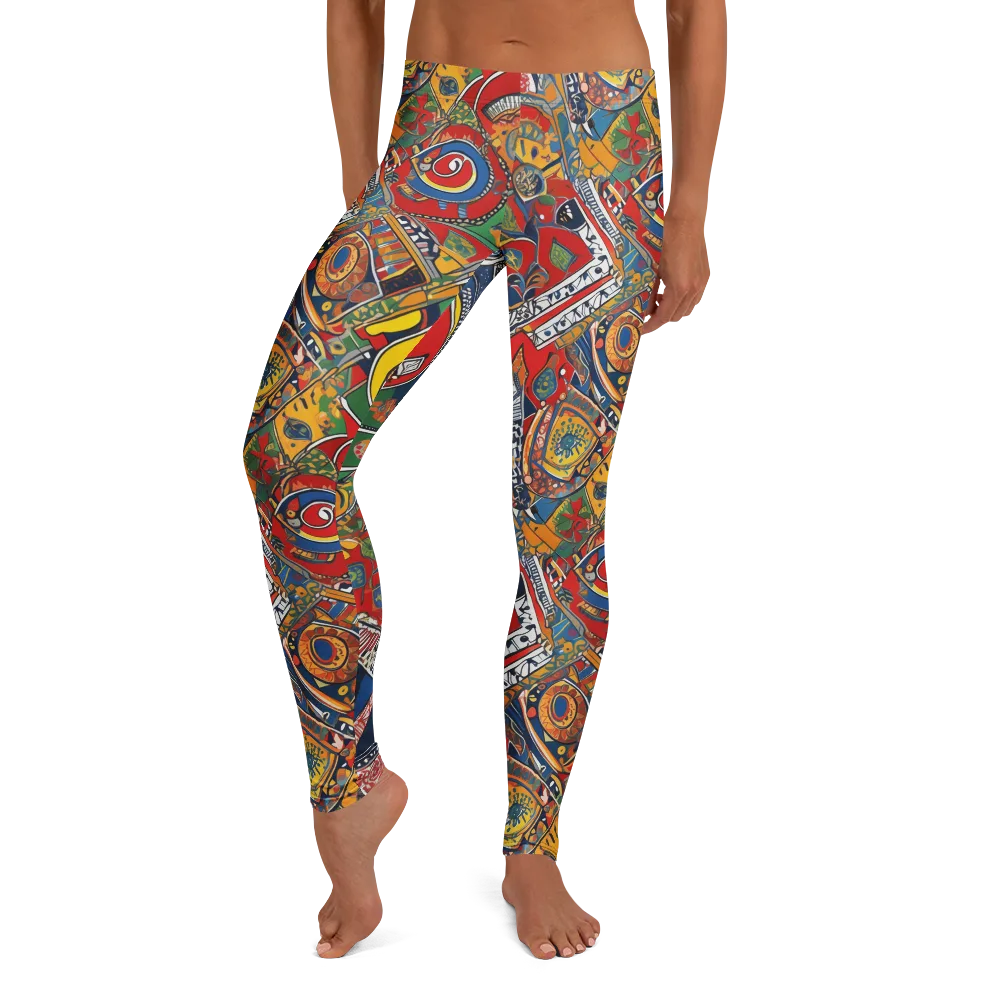 Chromatic Arcade on Leggings — Front