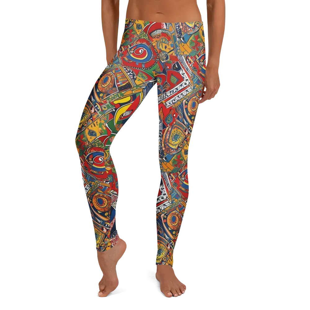 Chromatic Arcade on Leggings — Front