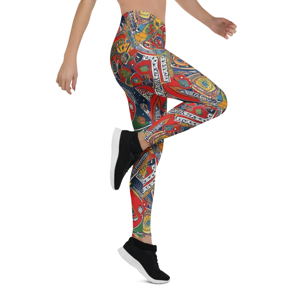 Chromatic Arcade on Leggings — Right