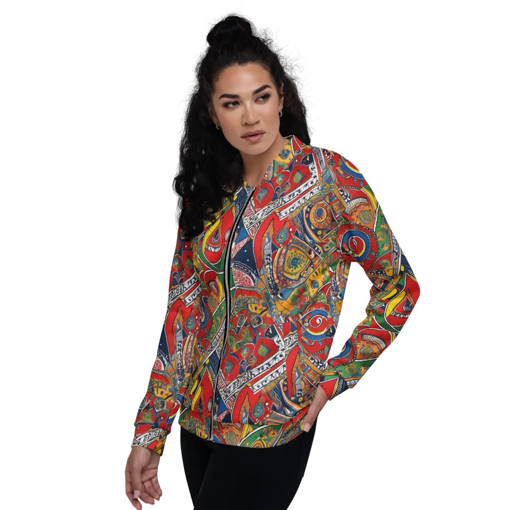 Chromatic Arcade on Bomber Jacket — Left