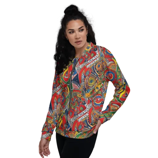 Chromatic Arcade on a Bomber Jacket