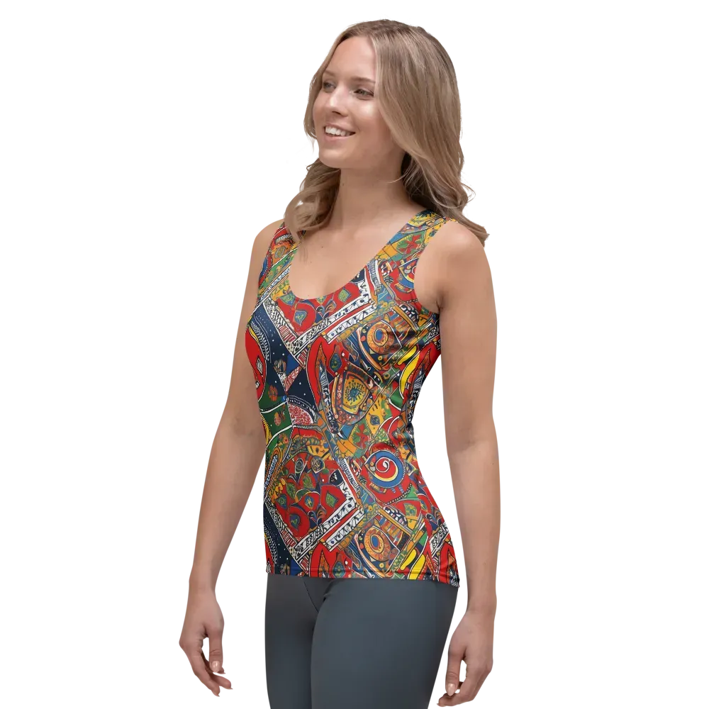 Chromatic Arcade on Women's Tank Top — Left Front