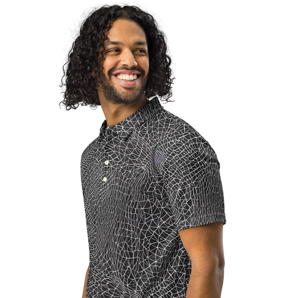 Cheng's Nexus on Men's Slim Fit Polo Shirt — Left Front