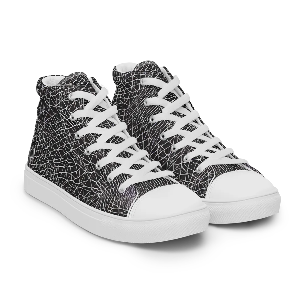 Cheng's Nexus on Men's High Top Canvas Shoes — Right Front