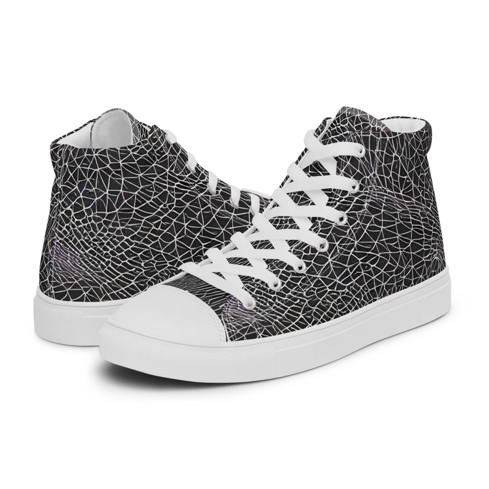Cheng's Nexus on Men's High Top Canvas Shoes — Left