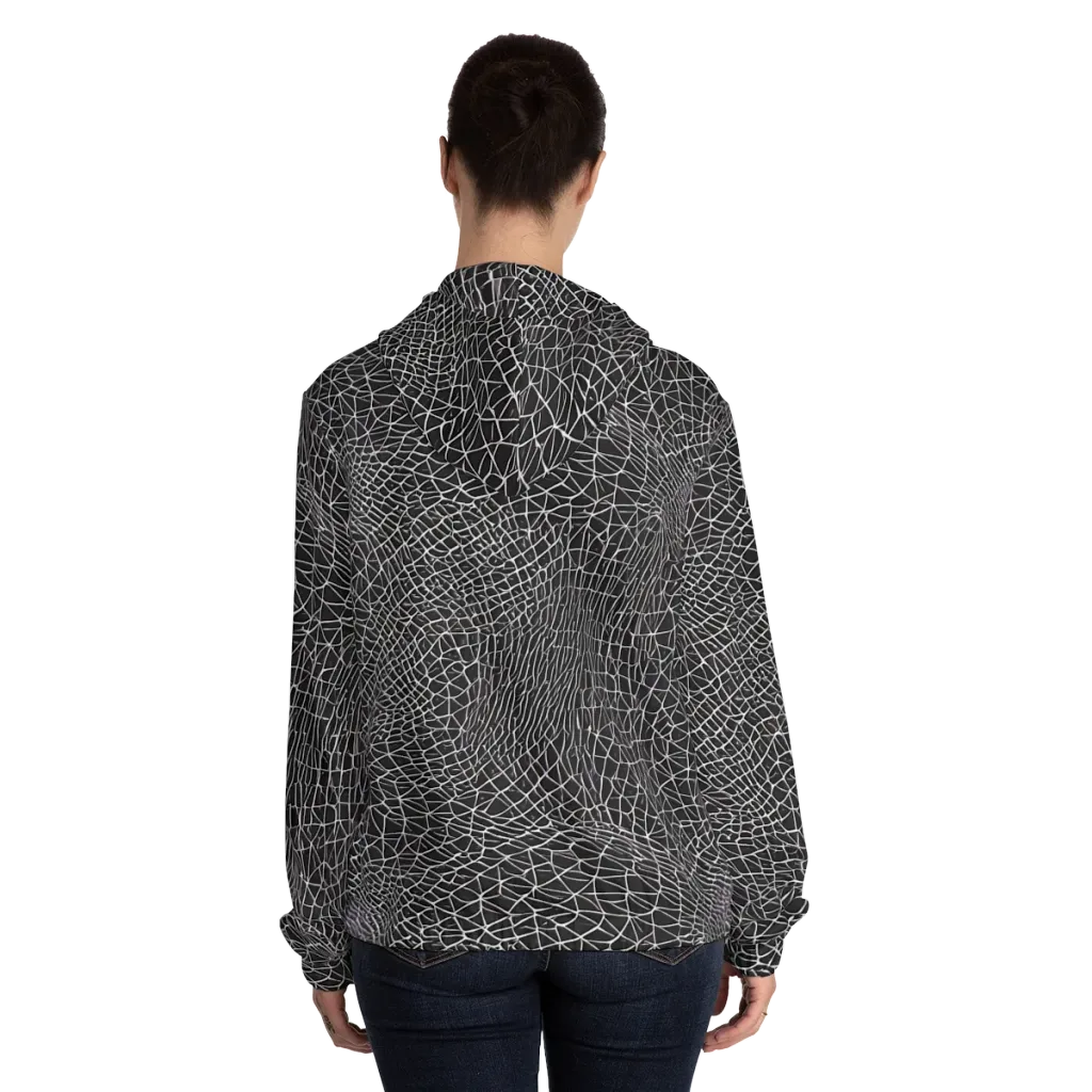 Cheng's Nexus on Women's Full-Zip Hoodie — Back On Person