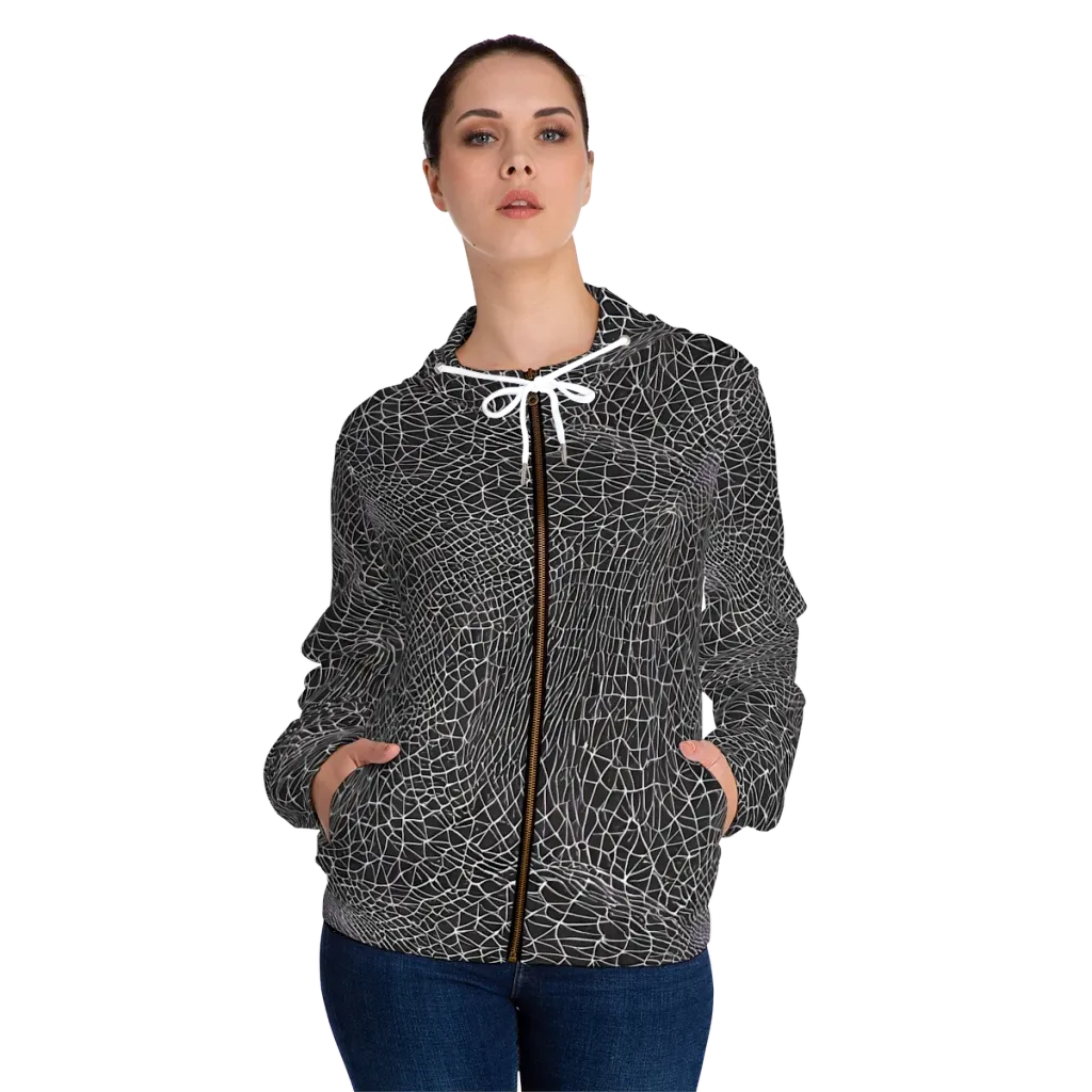 Cheng's Nexus on Women's Full-Zip Hoodie — Front On Person