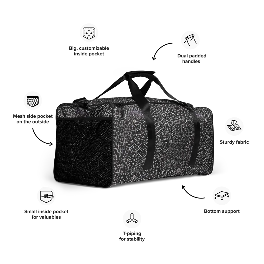 Cheng's Nexus on Duffle Bag — Right Front