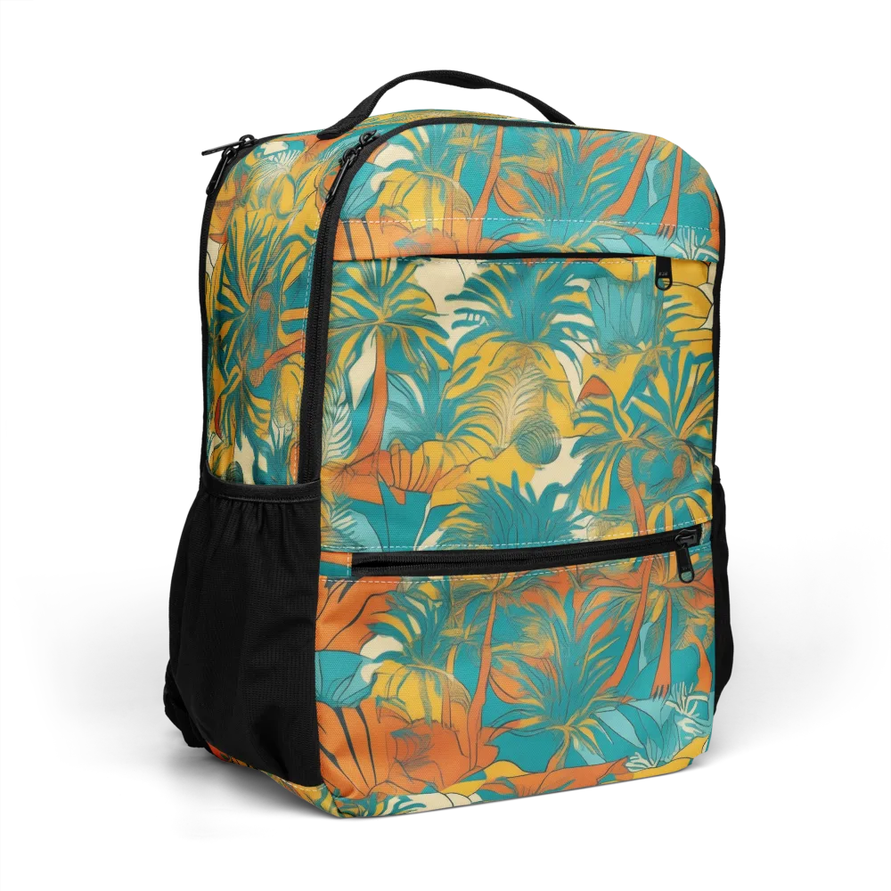 Citrus Jungle on Utility Backpack — Right Front