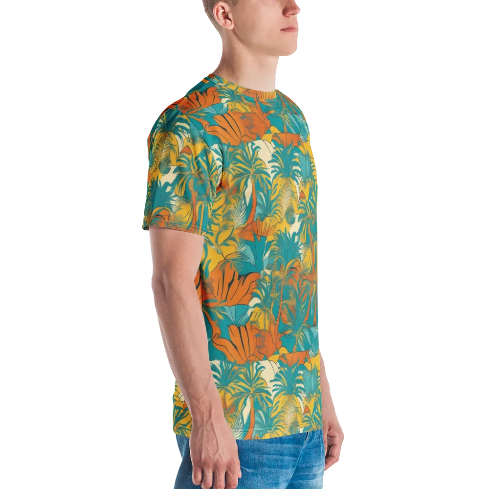 Citrus Jungle on Men's Crew Neck T-Shirt — Right