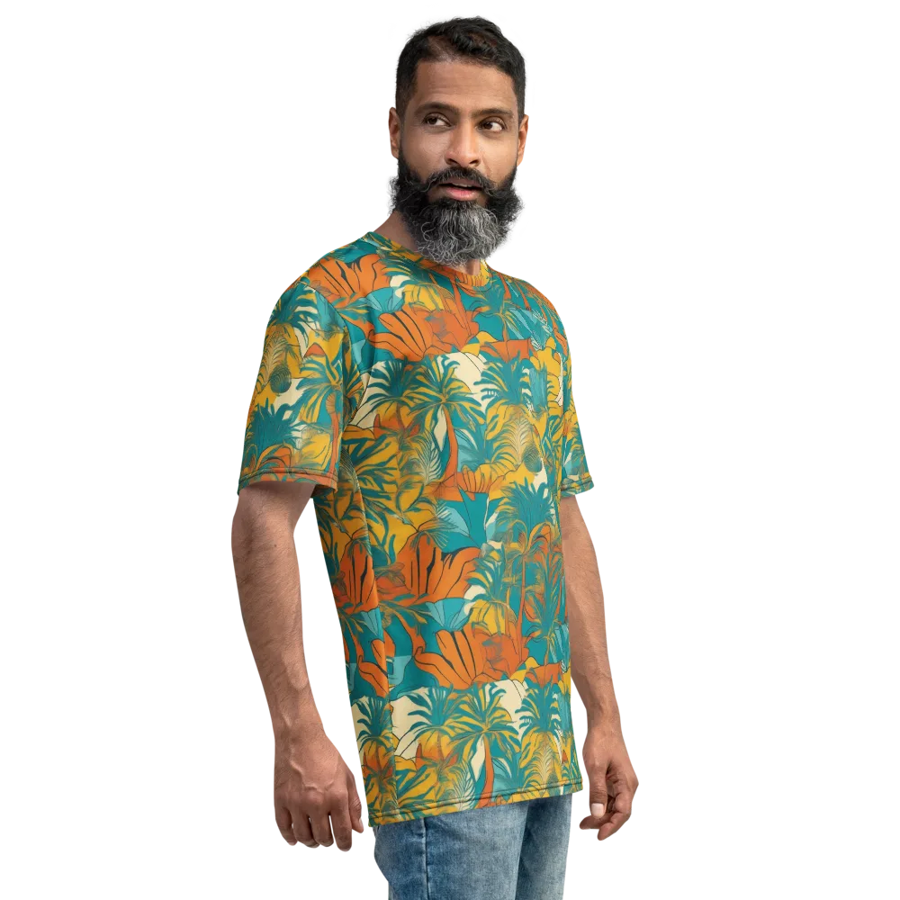 Citrus Jungle on Men's Crew Neck T-Shirt — Right