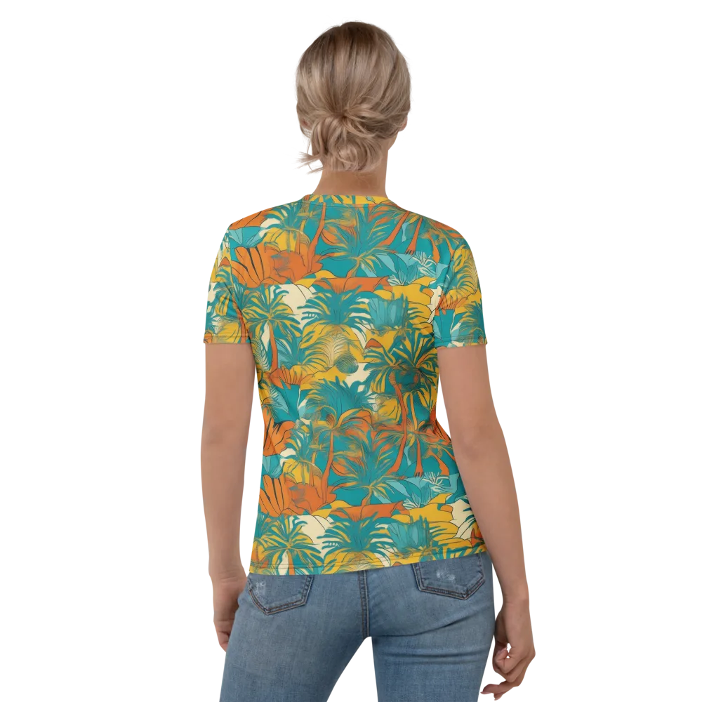 Citrus Jungle on Women's Crew Neck T-Shirt — Back