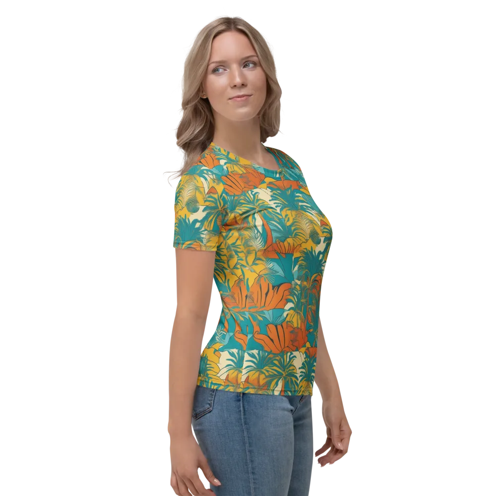 Citrus Jungle on Women's Crew Neck T-Shirt — Right