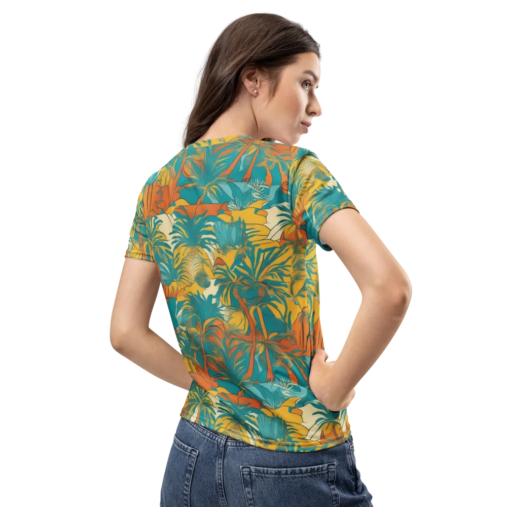 Citrus Jungle on Women's Crew Neck T-Shirt — Back