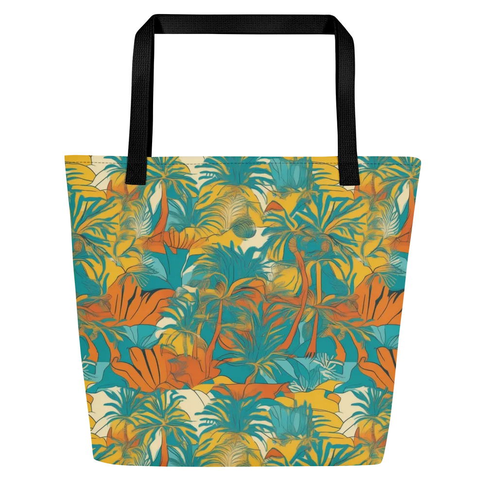 Citrus Jungle on Large Tote Bag W/ Pocket — Front