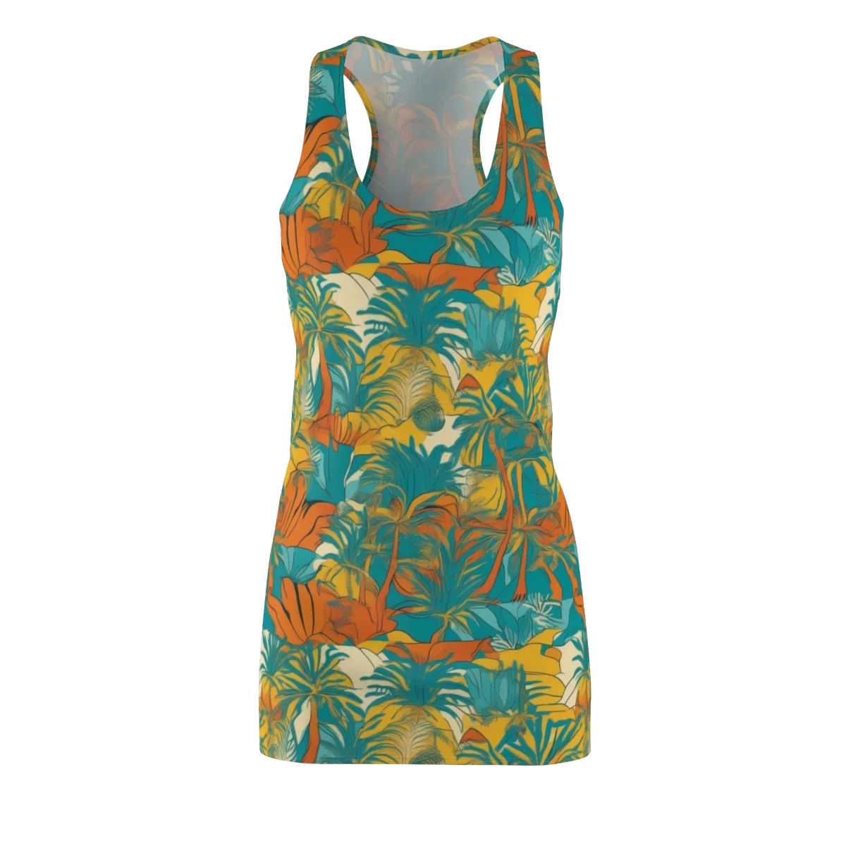 Citrus Jungle on Racerback Dress — Front