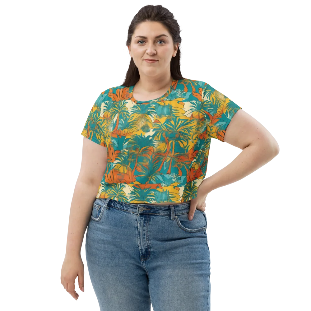 Citrus Jungle on Crop Tee — Front