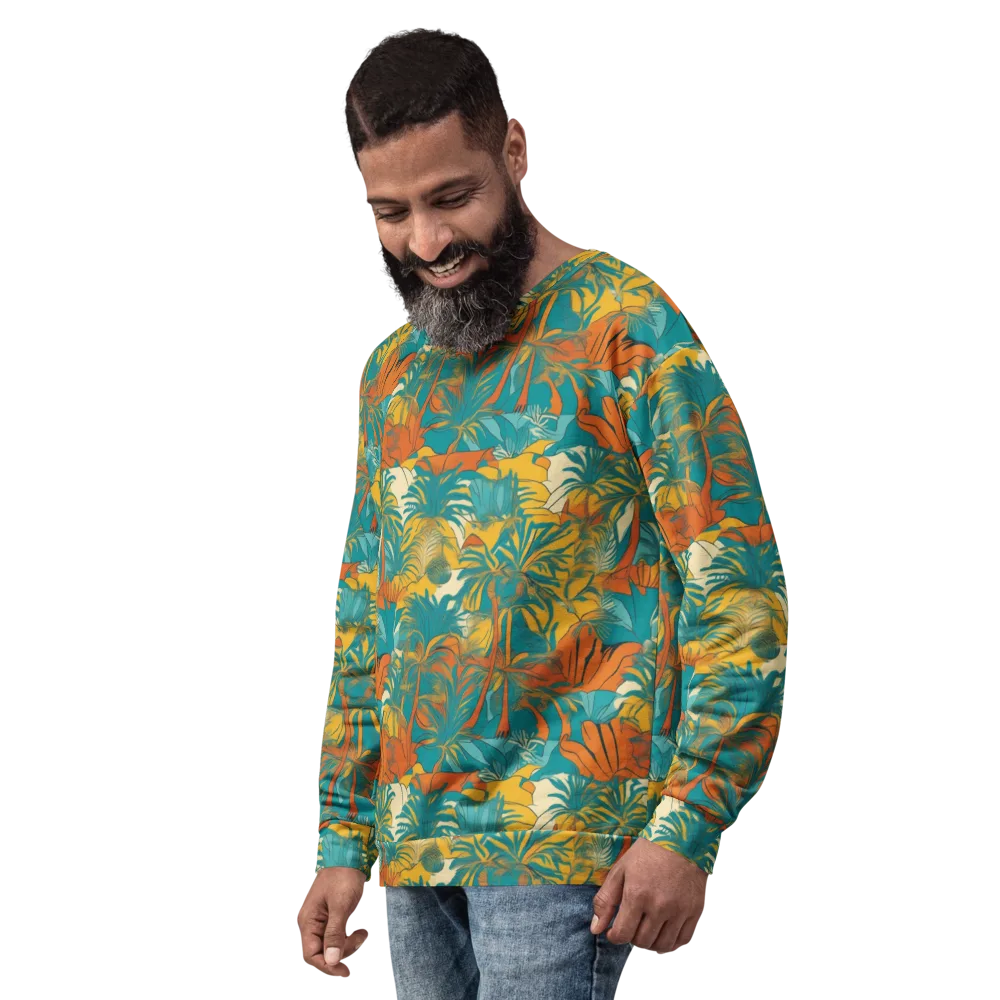 Citrus Jungle on Sweatshirt — Left Front