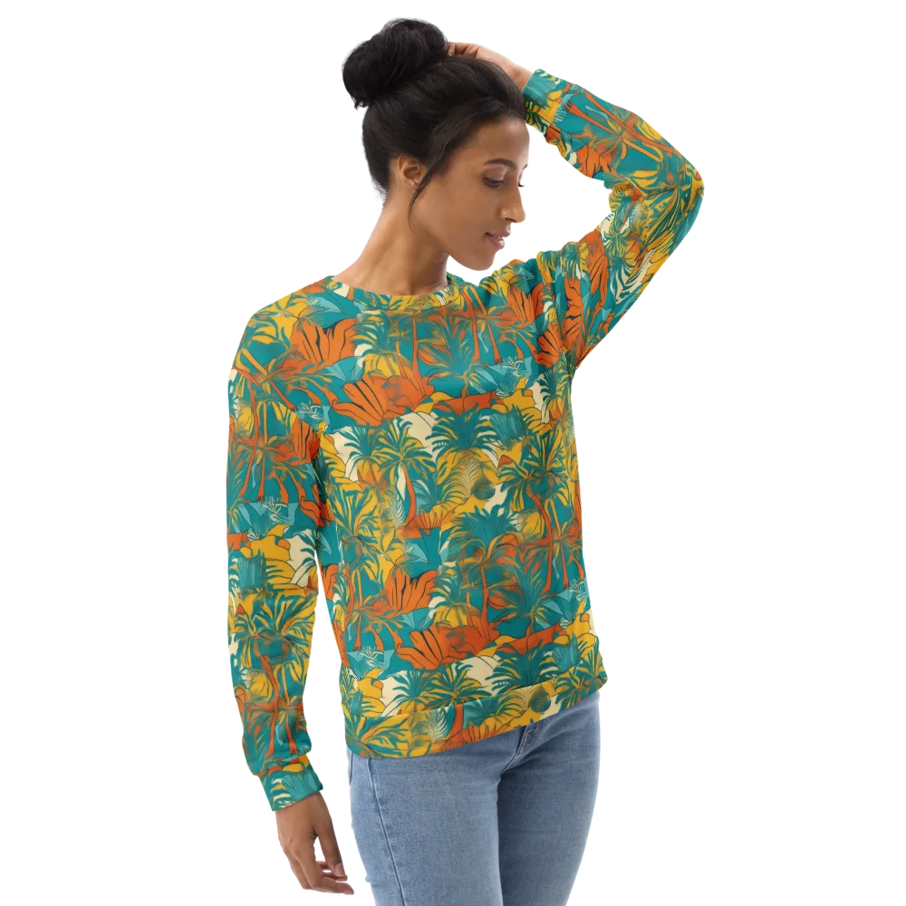 Citrus Jungle on Sweatshirt — Right Front