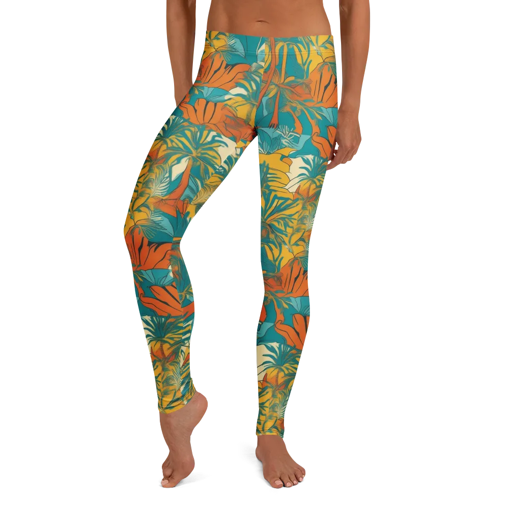 Citrus Jungle on Leggings — Front