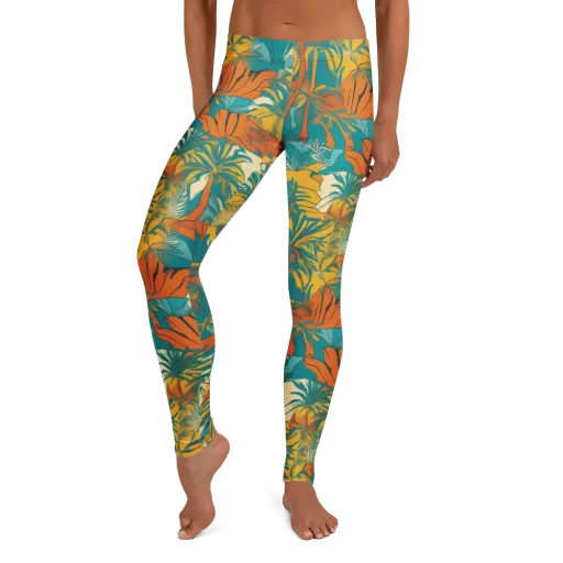 Citrus Jungle on a Leggings
