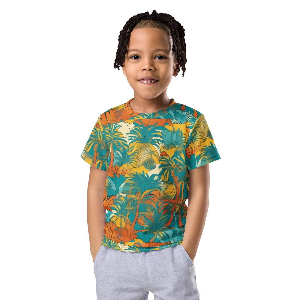 Citrus Jungle on Kids Crew Neck T-Shirt — Front