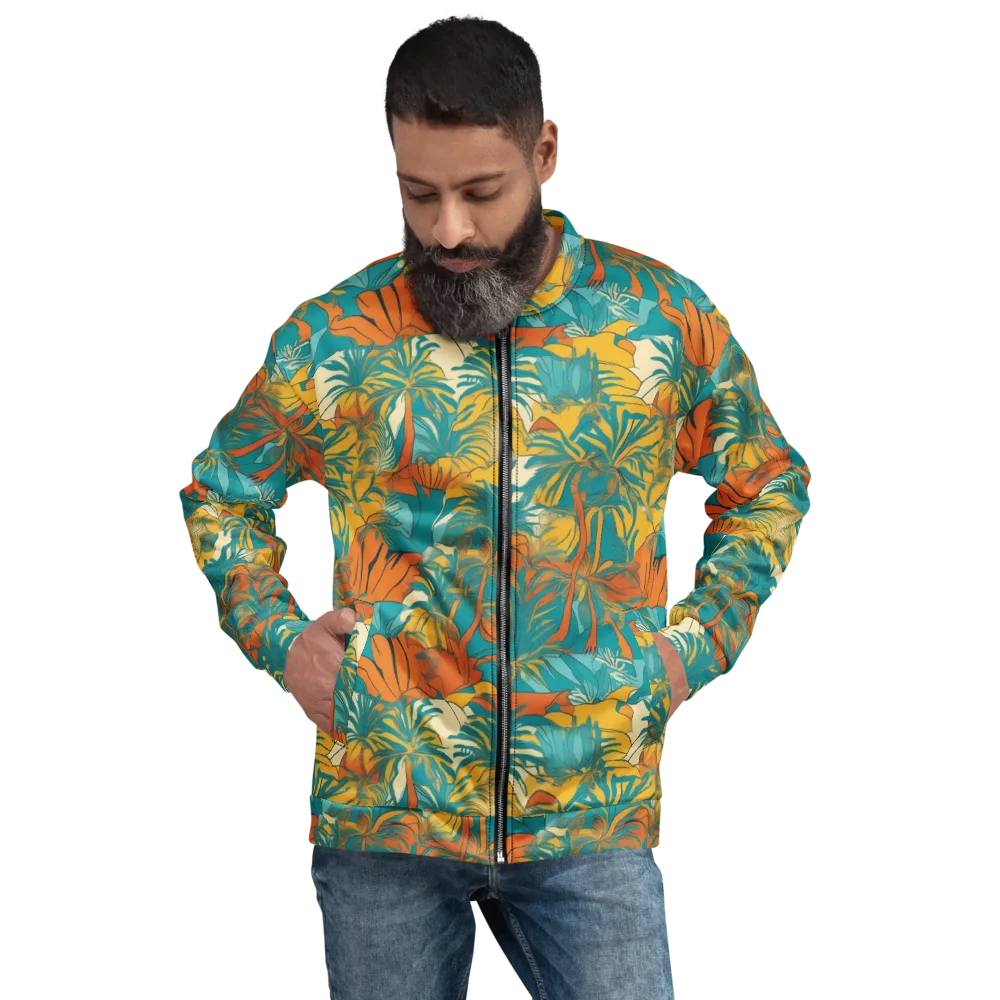 Citrus Jungle on Bomber Jacket — Front