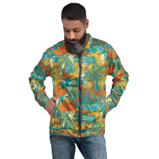 Citrus Jungle on a Bomber Jacket