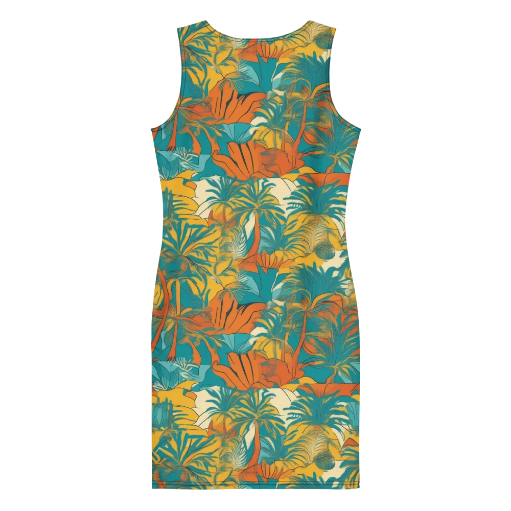 Citrus Jungle on Bodycon Dress — Back
