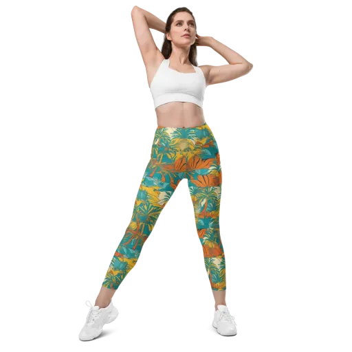 Citrus Jungle on a Leggings with Pockets
