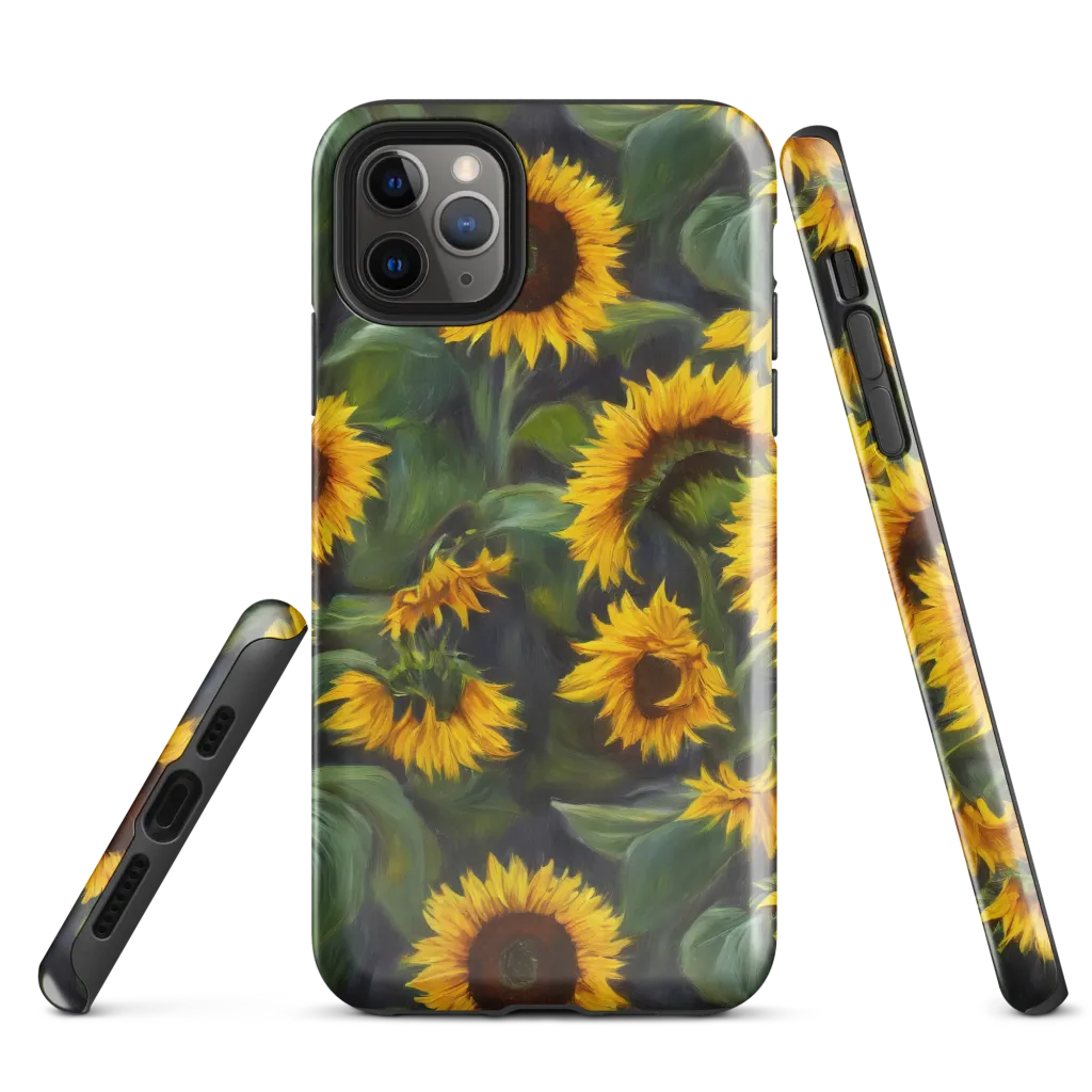 Sunflower Nocturne on Tough Case for iPhone® — Front