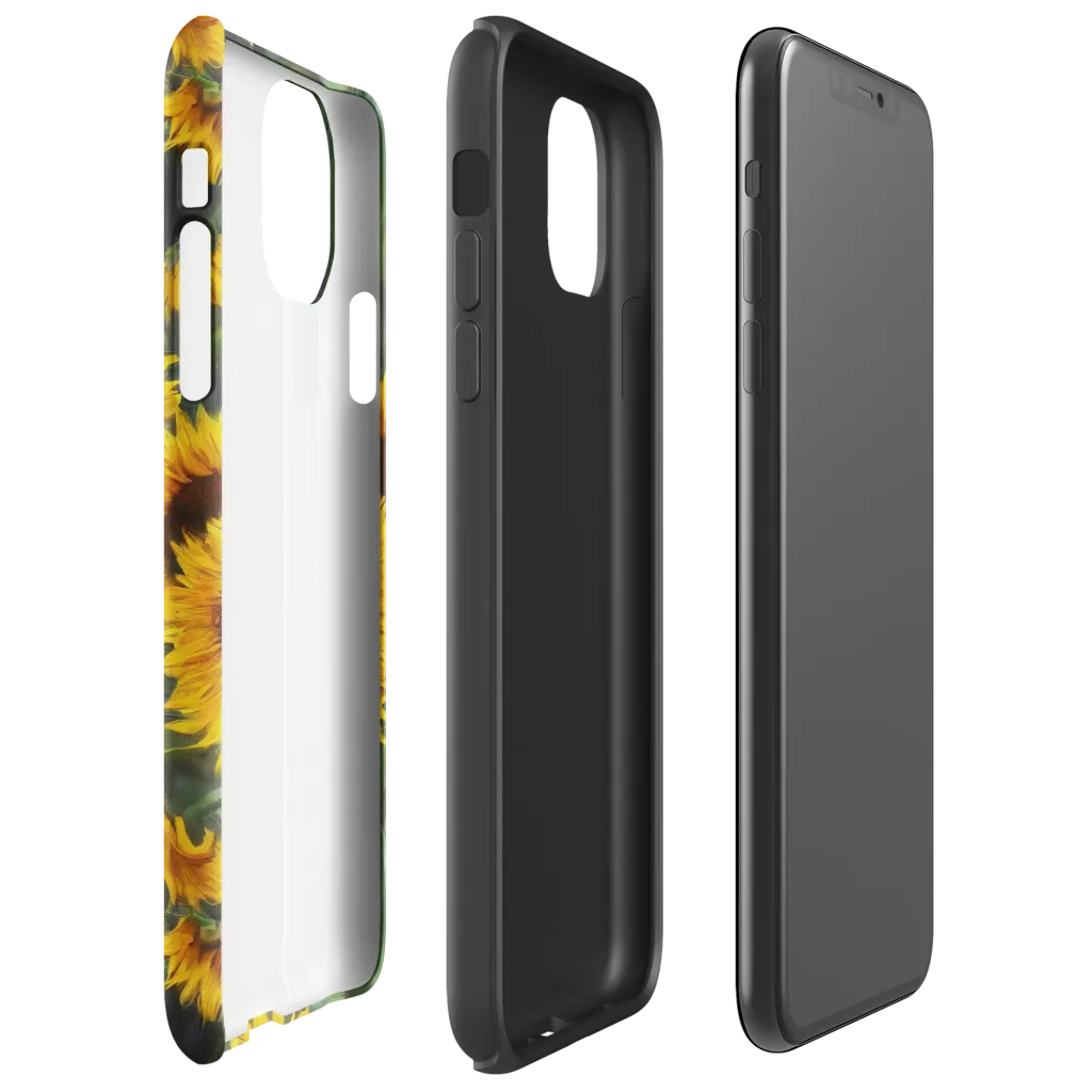 Sunflower Nocturne on Tough Case for iPhone® — Right