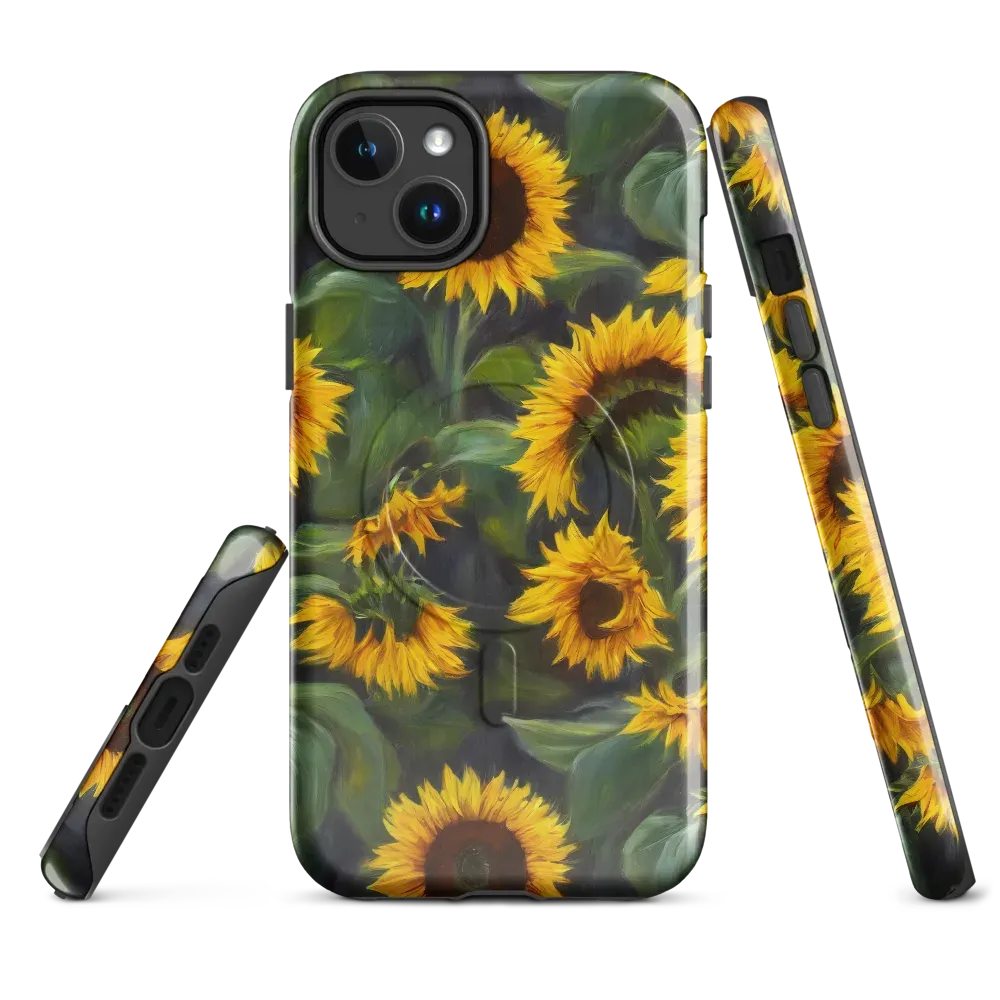 Sunflower Nocturne on MagSafe Tough Case for iPhone® — Front