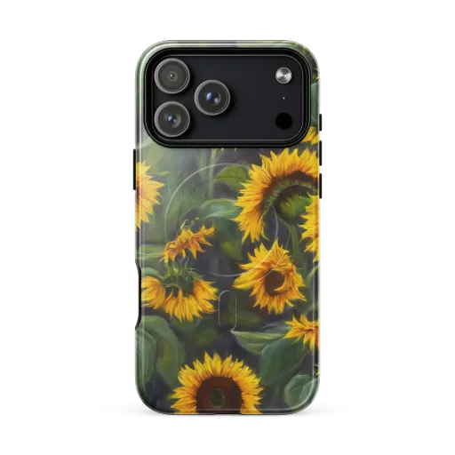 Sunflower Nocturne on a MagSafe Tough Case for iPhone®