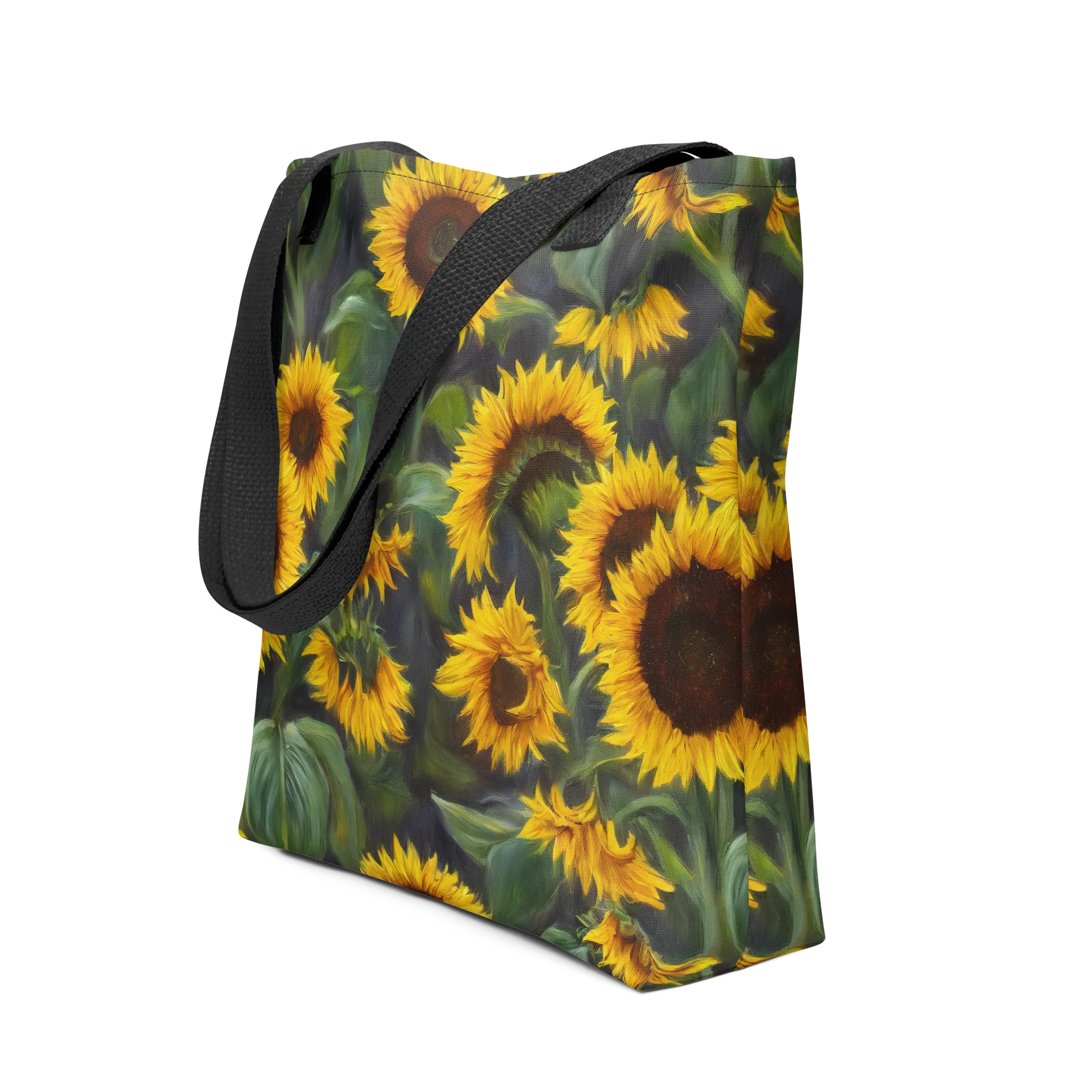 Sunflower Nocturne on Tote Bag — Front
