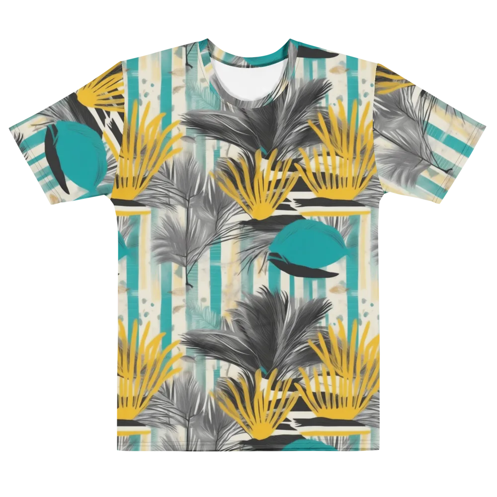 Turmeric Canopy on Men's Cotton Crew Neck T-Shirt — Front