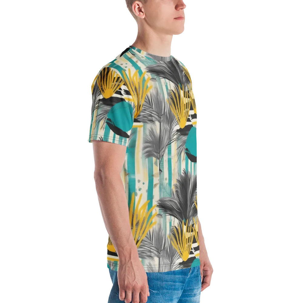 Turmeric Canopy on Men's Crew Neck T-Shirt — Right