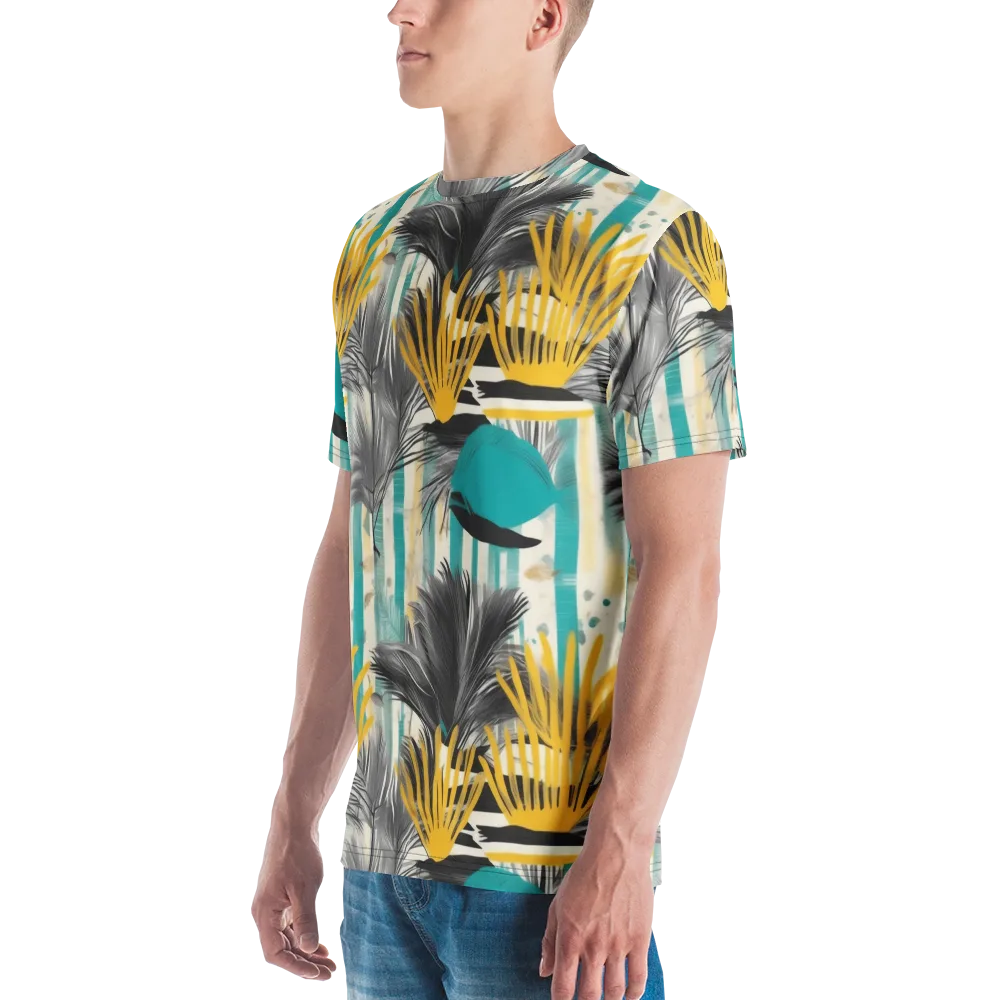 Turmeric Canopy on Men's Crew Neck T-Shirt — Left
