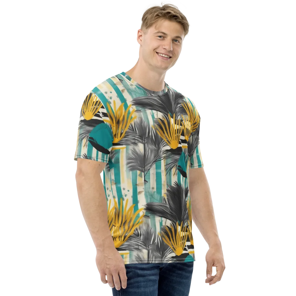Turmeric Canopy on Men's Crew Neck T-Shirt — Right
