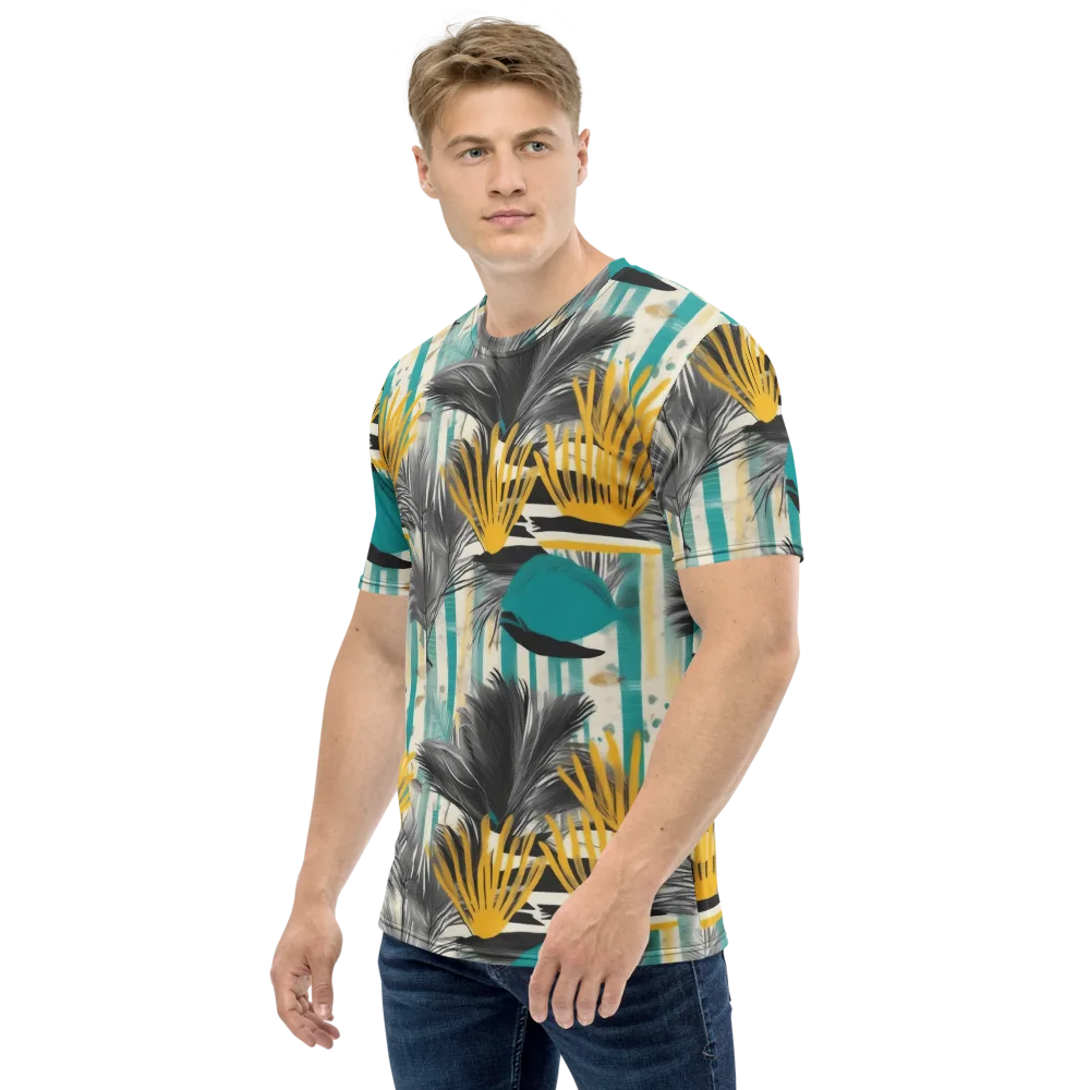 Turmeric Canopy on Men's Crew Neck T-Shirt — Left