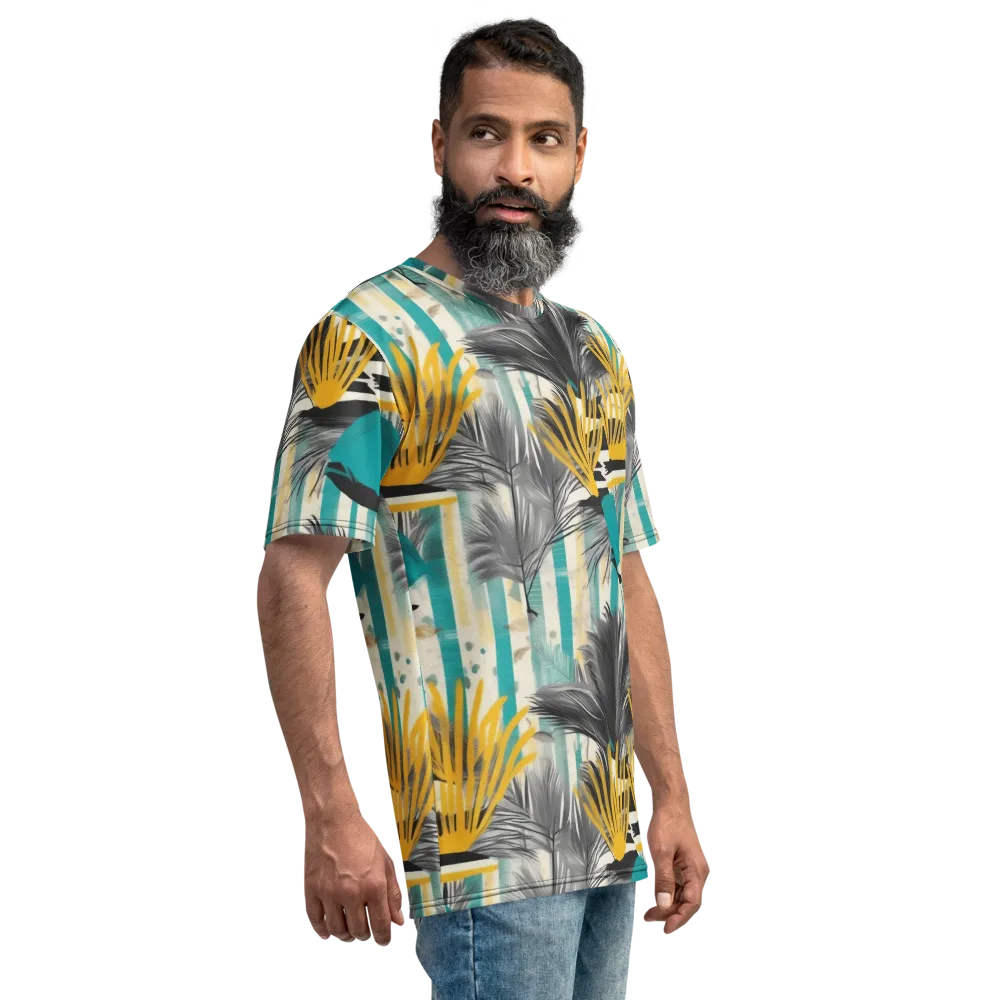 Turmeric Canopy on Men's Crew Neck T-Shirt — Right